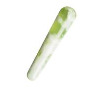 PAMINGONO Bastón de Masaje de Jade Liso para Puntos de Acupuntura Ligero y Portátil Masajeador Multifunción para Cuerpo Cuello y Pies Regalo Relajante para Bienestar