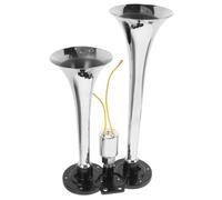 PAMINGONO Bocina Aire Eléctrica de Doble Trompeta para Camiones y Coches Bocina Tractor Potente con Instalación Fácil y Sonido Claro para Barcos y Motos