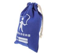 PAMINGONO Bolsa Cordón para Saltar la Cuerda Pequeña de Lona Azul Bolsa Deportiva Multifuncional para Almacenamiento Seguro de Cuerdas Papelería y Botellas para Ejercicios y Escuela