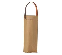 PAMINGONO Bolsa De Vino Reutilizable De Papel Kraft Resistente Al Agua Asa para Botellas De Vino Tinto para Celebraciones y