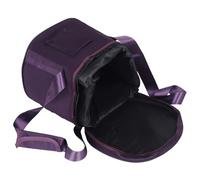 PAMINGONO Bolsa para Cuenco Tibetano de Cristal 10 Pulgadas Color Púrpura con Forro Interior, Estuche Portátil con Cremallera para Transporte y Almacenamiento Seguro de Cuencos Cantores