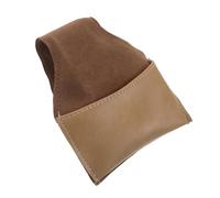 PAMINGONO Bolsa Porta Tizas de Bolsillo para Taco de Billar de Cuero PU Amarillo, Soporte Portátil Reutilizable para Tiza de Snooker y Pool, Protector Compacto para Accesorios en Mesa