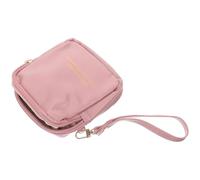 PAMINGONO Bolsa Sanitaria para Compresas Menstruales de PU Ligera y Portátil Diseño Rosa, Preserva la Privacidad y Es Adecuado para Viajes y Uso Diario