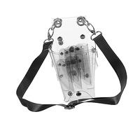 PAMINGONO Bolsa Transparente para Tijeras De Peluquería Estuche De Cinturón para Herramientas De Organizador De Tijeras para Profesional Barbería
