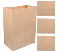 PAMINGONO Bolsas de Papel Kraft Lavables para Alimentos Reutilizables, Tamaño 16, Resistentes al Agua Aceite, para Frutas y Verduras, 20 Unidades, Uso Doméstico Viajes