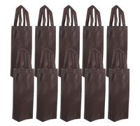 PAMINGONO Bolsas Reutilizables Sola Botella de Vino o Whisky Bolsa de Tela No Tejida Café sin Membrana Portabotellas Resistente con Asas Pack de 20 Unidades para Fiestas Bodas y Cenas