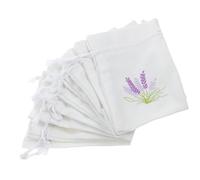 PAMINGONO Bolsitas de Armario de Algodón 10x14 Cm con Cordón, Bolsas Vacías para Lavanda y Fragancias, Bolsas Pequeñas para Regalos de Boda, Hogar, Coche y Oficina, Pack de 20 Unidades