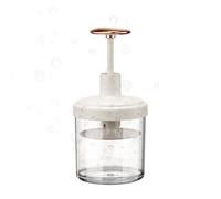PAMINGONO Botella para Limpieza Profunda Material Pp y Abs para Hacer Espuma Limpiadora Facial Portátil de Color Blanco en Viajes y Baño