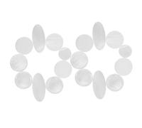 PAMINGONO Botones de Tecla para Saxofón Soprano Alto y Tenor 18 Piezas de Concha Natural Repuestos para Reparación de Instrumentos Musicales Accesorios para Saxófonos