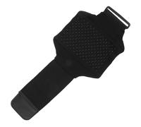 PAMINGONO Brazalete Elástico para Teléfono Banda de Pierna Ajustable para Running Ciclismo y Senderismo con Bolsillo para Móvil y Llaves Negro