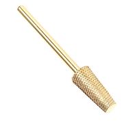 PAMINGONO Cabezal de Pulido para Uñas de Acero de Tungsteno, Color Dorado, para Manicura Profesional, Remueve Células Muertas y Polvo