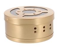 PAMINGONO Caja de Moxa de Cobre Gruesa para Terapia Moxibustión Portátil, Tanque de Calor de Moxa Controlable para Masajes en Caderas, Pies y Cintura, Herramienta Saludable para Alivio