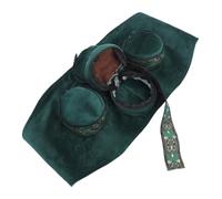 PAMINGONO Caja de Moxibustión con Soporte de Tela Ligera Portátil sin Humo y Efecto Calmante Suave Color Verde para Masajes Cervicales en Casa y Salón de Belleza