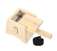 PAMINGONO Caja de Moxibustión de Madera sin Pintura Mango Herramienta Portátil para Terapia de Moxibustión Contenedor Resistente al Calor para Masaje Moxa Uso Doméstico y Relajación