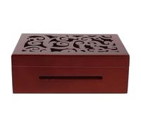 PAMINGONO Caja de Música de Madera Tallada Vintage de 30 Notas Manivela, Kit DIY Soporte del Mecanismo y Accesorios para Ensamblaje, Organizador Multifuncional para Decoración y Obsequio