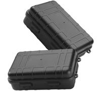 PAMINGONO Caja de Supervivencia para Exteriores 2 Piezas, Estuche Sellado y Resistente a Golpes, Material Pp Duradero, Compacto y Portátil para Camping, Senderismo y Actividades al Aire