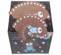 PAMINGONO Caja para Revelar el Género del Ñiño Negra de Papel Segura y Práctica, Juego de Revelación para Shower y Fiesta de Cumpleaños, Decoraciones para Fiestas de Revelación de Género