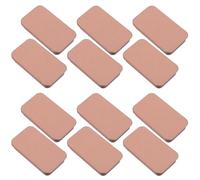 PAMINGONO Cajas Metálicas Pequeñas con Tapa Deslizante Rose-gold 60x34x11 Mm, Envases de Bálsamo Labial y Jabón, Set de 12 Cajas de Hojalata para Cosméticos y Cuidado de Labios,