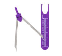 PAMINGONO Calibrador de Precisión para Electrocardiograma con Regla Graduada, Divisor Mecánico en Color Morado, Herramienta de Medición Clínica Profesional para Cardiología y Enfermería