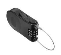 PAMINGONO Candado de Cable de Acero Reforzado 1 M Combinación de 3 Dígitos, Retráctil y Resistente al Agua, Candado para Snowboard, Bicicleta, Casco y Equipaje, Seguro para Actividades
