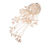 PAMINGONO Carillón de Viento Decorativo de Conchas Marinas Naturales Colgante para Pared y Jardín Adorno Artesanal Formas y Colores Aleatorios para Decoración del Hogar y Color Aleatorio