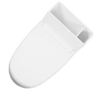 PAMINGONO Cenicero de Pared con Tapa Diseño Inodoro Cerámico Color Blanco para Baño y Oficina con Adhesivo sin Taladro Contenedor de Cenizas Higiénico Decorativo para Hogar