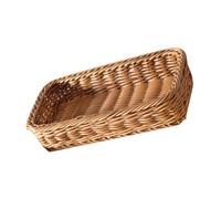 PAMINGONO Cesta para Utensilios de Cocina de Ratán Artificial Marrón, Contenedor Abierto para Cubiertos y Palillos, Cesta de Almacenamiento Práctica para Comedor y Organización Doméstica