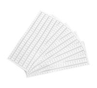 PAMINGONO Cinta Métrica Adhesiva Autoadhesiva 0-25 CM 50 Unidades Regla Adhesiva Blanca con Graduación Negra para Banco de Trabajo Carpintería Bricolaje Medición Precisa y Protección de