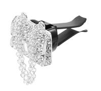 PAMINGONO Clip Difusor De Ventilación Del Coche Decorativo Plata, Ambientador Para Rejilla De Salida De Aire, Aroma Fresco Para Interior De Vehículo, Accesorio Práctico Para Amantes Del Automóvil