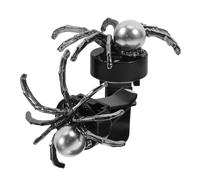 PAMINGONO Clips Para Rejilla De Ventilación Coche 2 Unidades Negro Decoración Interior Brillante Para Ambientador y Accesorios Halloween Estatua De Araña Giratoria Para Decoración Gótica