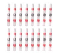 PAMINGONO Conectores Termorretráctiles Aislados 100 Piezas 22-18Awg para Cables Eléctricos Manguitos de Soldadura Resistentes PE Anillo de Conexión Kit para Automóviles Barcos y