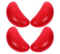 PAMINGONO Copas Sagradas de Adivinación Mini Tamaño, Plástico Vino Rojo, Herramienta Tradicional para Rituales de Feng Shui y Juegos de Adivinación, 2 Pares para Bendiciones y Decoración