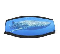 PAMINGONO Correa de Neopreno para de Buceo y Snorkel Funda Doble Capa para Cabello Tamaño Ajustable Estampado de Tiburón Ballena Accesorio para Deportes Acuáticos