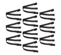 PAMINGONO Correa Elástica Negra para Linterna Frontal 10 Piezas, Soporte Ajustable de Repuesto para Faros Delanteros, Accesorios para Camping, Senderismo y Actividades al Aire