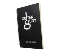 PAMINGONO Cuaderno de Partituras de Guitarra A4, Libro de Acordes DIY Papel Duradero sin Difusión de Tinta, Portátil y Apto para Músicos y Estudiantes de Música, Paquete de 1 Unidad