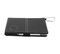 PAMINGONO Cuaderno De Puntuación Golf De PU Negro Ligero, Funda Protectora para Tarjeta De Puntuación, Portátil para Golf Al Aire Libre y Accesorios Deportivos