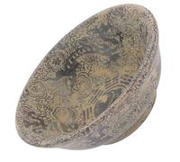 PAMINGONO Cuenco Decorativo Pequeño de Mármol Blanco Vintage, Decoración Artesanal Grabado Antiguo, Pieza Ornamental para Hogar, Oficina y Colección, Adecuado para Mesa y Estantería