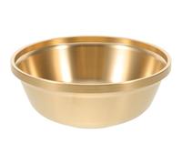 PAMINGONO Cuenco Ritual de Latón Pentagrama de 9 CM Cuenco Decorativo para Altar para Ceremonias Religiosas Recipiente Espiritual de Cobre para Meditación y Decoración