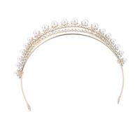 PAMINGONO De Novia De Perlas y Rhinestones Diadema Para Boda Adorno De Cabeza Elegante Accesorio Para Novias y Damas De Honor