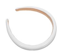 PAMINGONO Diadema de Piel Sintética Ancha y Antideslizante para Mujer Banda Lisa Ligera y Cómoda Adecuado para Uso Diario y Fiestas Accesorio Versátil para Cabello