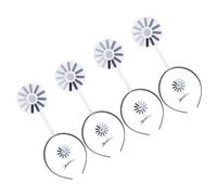 PAMINGONO Diadema y Pinzas Cabello de Plástico Giratorias Diseño de Cerebro Cargando Set de 8 Piezas 4 Diademas 4 Pinzas para Fiestas y Uso Diario Accesorio Novedoso y Divertido