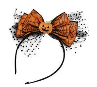 PAMINGONO Disfraces De Halloween Accesorio De Halloween Diademas Diadema Fascinante Con Lazo De Calabaza De De Fiesta De Tocado De Fiesta Arco Paño Yellow