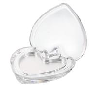 PAMINGONO Empty Heart-shaped Makeup Box Transparent Palette For Highlighter Concealer Refillable Lipstick Clasp Flip-top Design For Travel DIY Storage
