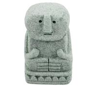 PAMINGONO Escultura Miniatura de Piedra Balinesa Tallada Figura de Hombre Pensante Tribal para Decoración de Jardín Zen Adorno Creativo para Terrarios y Mesas Adecuado para Ambiente