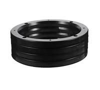 PAMINGONO Espaciadores de Altavoces para Vehículos Abs Negro, 4 Piezas de 17,5 X 17,5 X 1,4 Cm Anillos y Soporte para Instalación en Coches