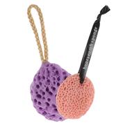 PAMINGONO Esponja Exfoliante Corporal 2 Unidades Diseño Panal Limpieza Suave y Espumosa Para Bebés y Adultos Uso En Ducha y Viaje