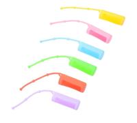 PAMINGONO Estuche de Silicona Funda Protectora y Ajustable de Cuentas, Pack de 6 Unidades para Botellas de Esencial 10 Ml para y Uso Diario