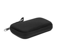 PAMINGONO Estuche Organizador para Glucómetros de Diabetes Negro Compartimentos Múltiples y Interior Partitionado, Resistente a Golpes y Práctico para Monitorización Móvil