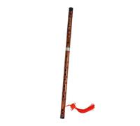 PAMINGONO Flauta de Bambú Tradicional para Principiantes Ligera y Portátil con Protector y Grabados Chinos Instrumento de Viento Chino E Tono