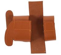 PAMINGONO Funda de Piel Sintética para Trompeta Cubierta Protectora Resistente al Desgaste Accesorio Indispensable con Cinta de Fácil Uso Compatible con Trompetas Estándar Color Marrón